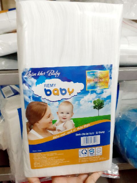 Khăn vải khô đa năng Remy baby vải ko dệt Malaysia 300g