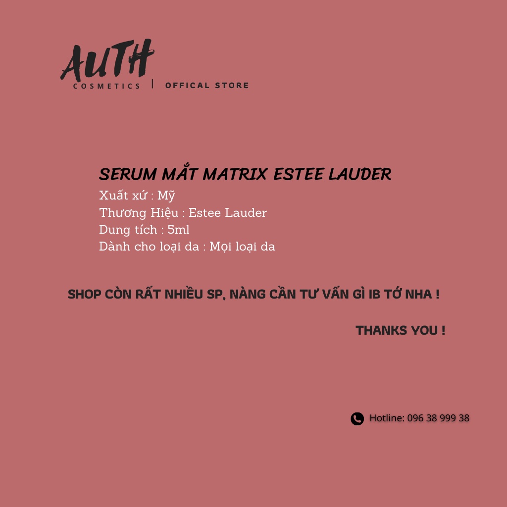 SERUM DƯỠNG MẮT ESTEE LAUDER ANR EYE CONCENTRATE MATRIX