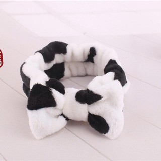 Băng Đô Nơ Rửa Mặt Nhung Mềm Mịn