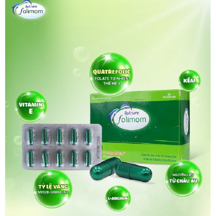 Avisure Folimom cho phụ nữ chuẩn bị mang thai - tăng khả năng thụ thai