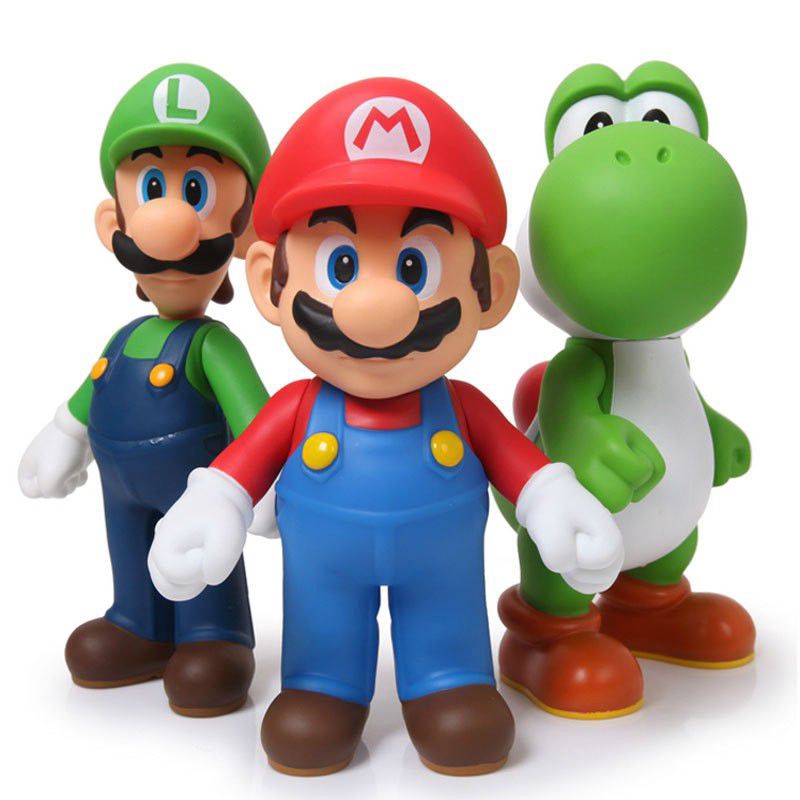 Set 6 Mô Hình Đồ Chơi Nhân Vật Trong Game "Super Mario"