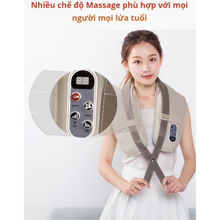 [CHÍNH HÃNG-BẢO HÀNH 5 NĂM] Đai Đấm Lưng Massage Toàn Thân Ayosun Hàn Quốc - Ohlala House đại lý phân phối