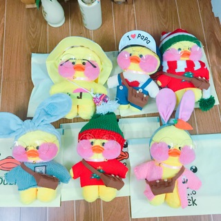 Gấu vịt bông má hồng cute phô mai que