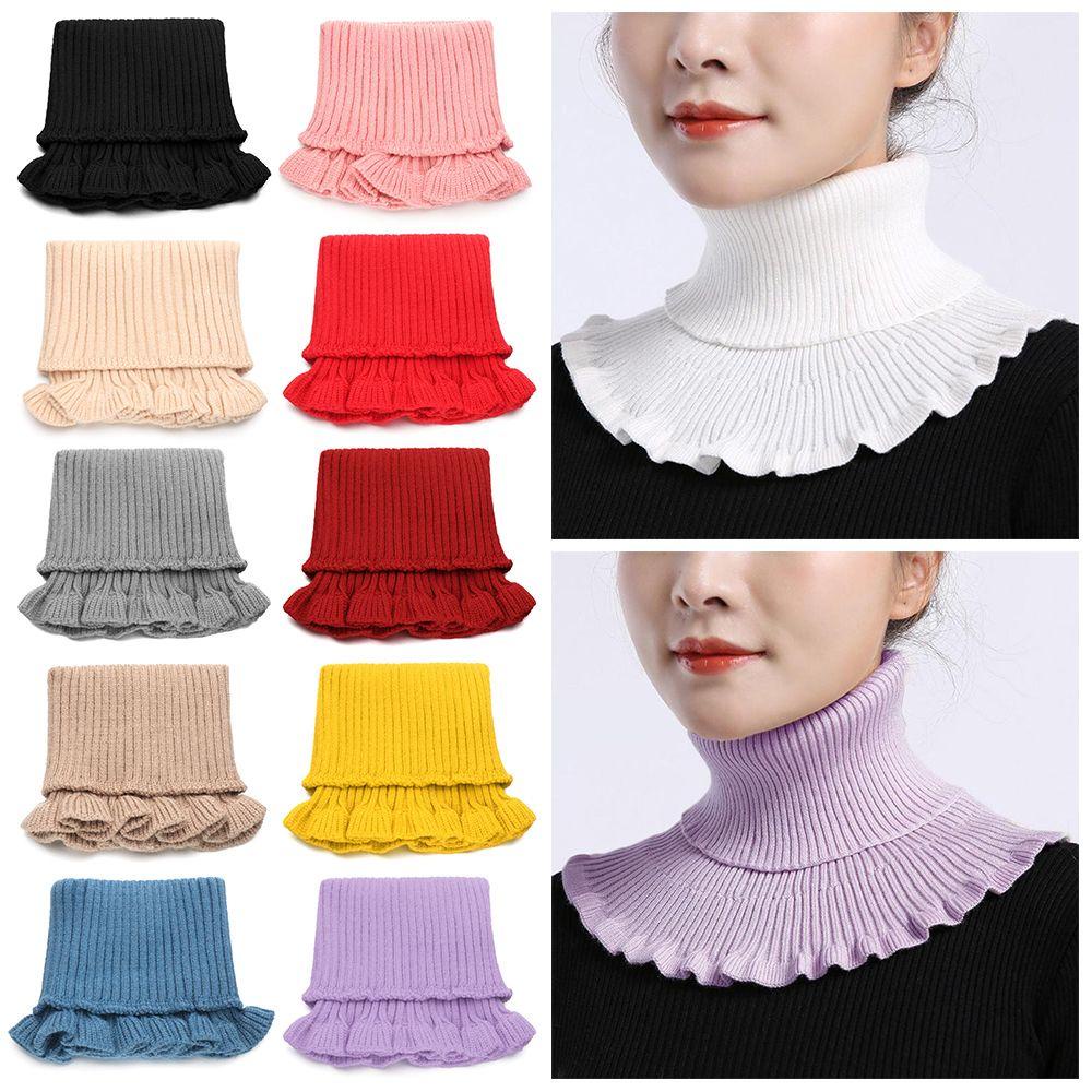 UUMIR Cổ Áo Giả Dệt Kim Chống Gió Ấm Áp Tháo Rời Được Thời Trang Mùa Đông Ấm Áp Cho Nam Và Nữ
