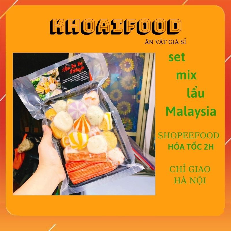 SET THẢ LẨU MALAYSIA SIÊU NGON CHUẨN VỊ TRUYỀN THỐNG KHAY 500G ĐẦY ĐỦ VIÊN CHUẨN NGON NHẤT
