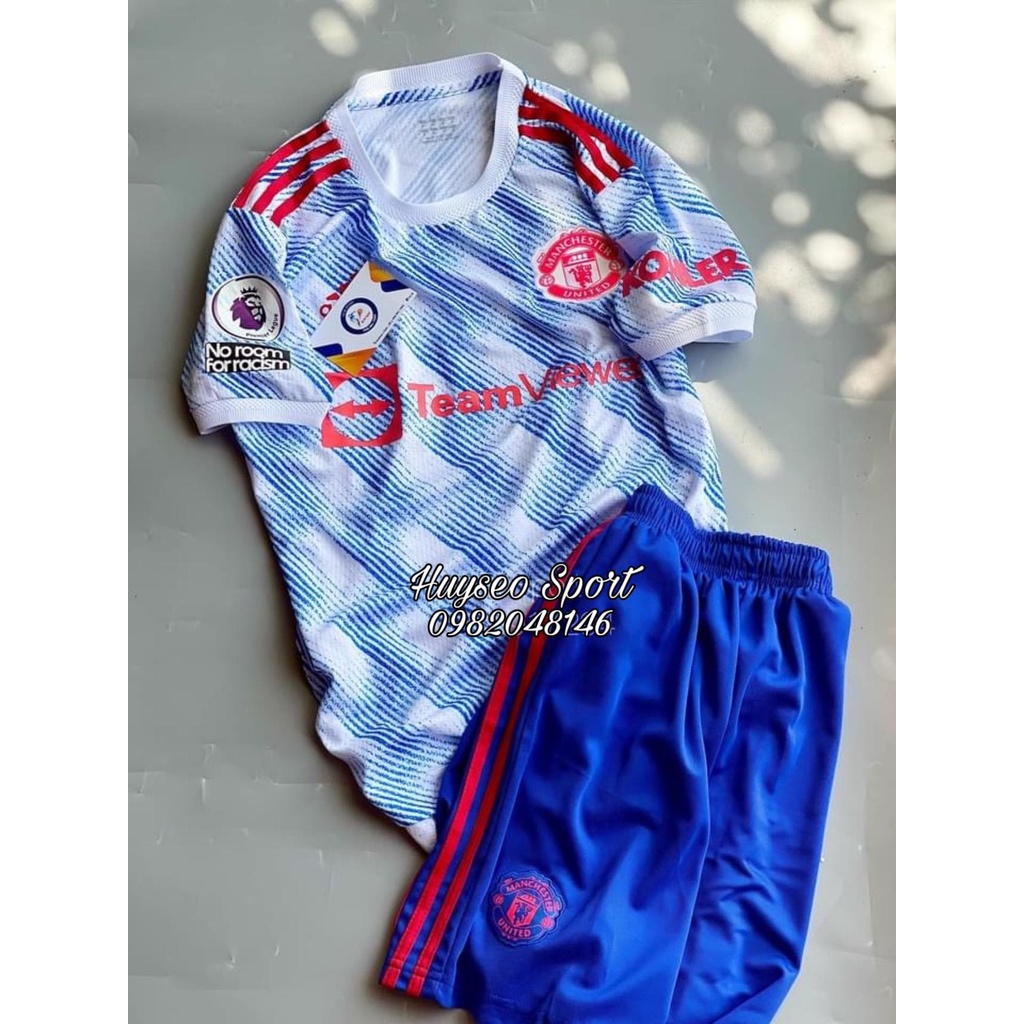 Set quần áo CLB Manchester United quần Xanh- Hàng Thái Lan