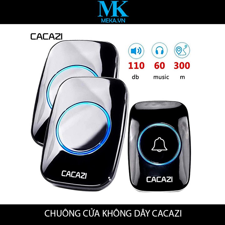 Chuông cửa không dây CACAZI tiện lợi, dễ sử dụng, độ bền cao