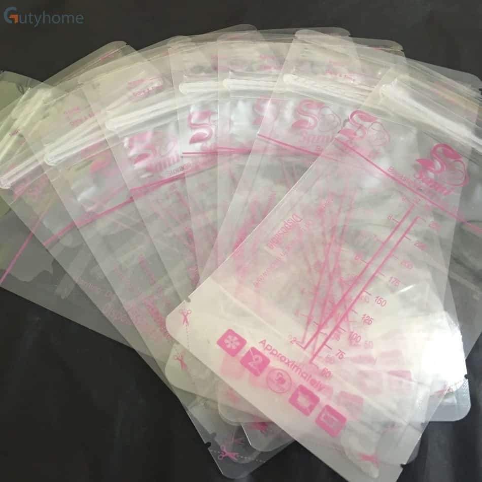 Túi trữ sữa Sami Nhật Bản 250ml - 50 túi, khoá zip chống tràn - Free BPA an toàn cho bé Thị Nắng Store