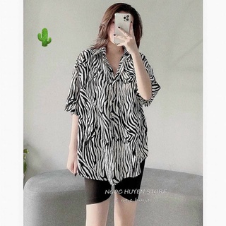 Set áo sơ mi vằn quần ngố