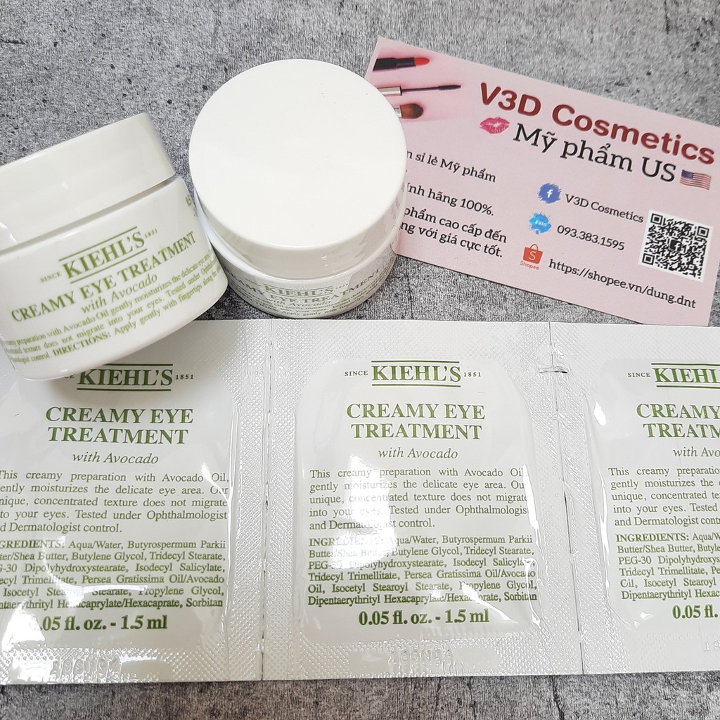 Kem dưỡng ẩm mắt trái bơ KIEHL'S - Creamy Eye Treatment with Avocado