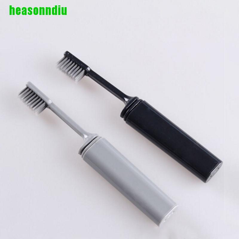 Bàn chải đánh răng lông mềm gấp gọn tiện dụng mang theo du lịch