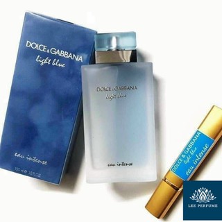 (Chai Thử) Nước Hoa Dolce Gabbana Light Blue Eau Intense Của Nữ 5ml/10ml/20ml