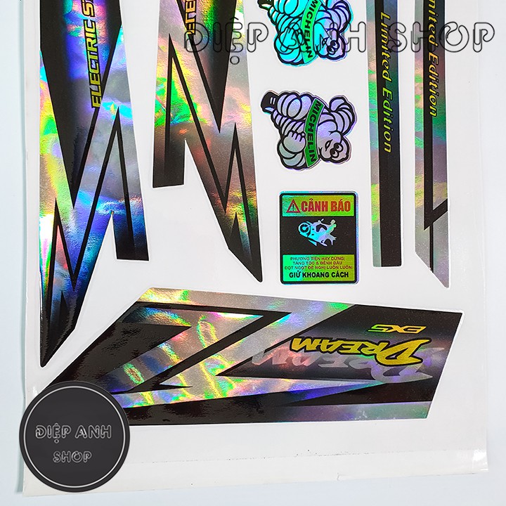 Tem xe Dream 7 màu - Tem chế xe Dream