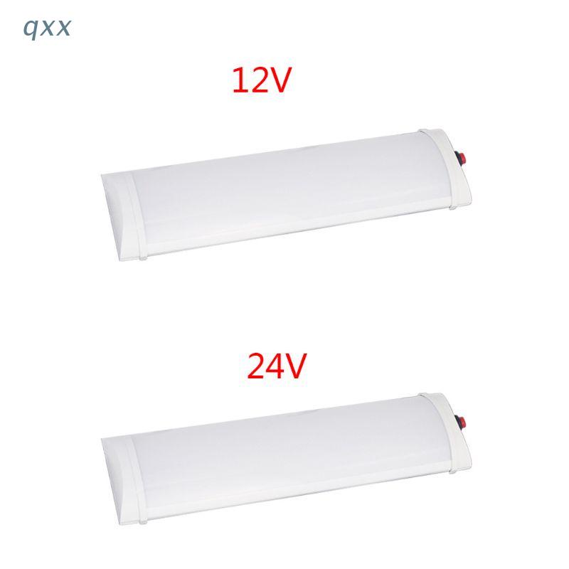 Thanh đèn LED 10W 72 bóng ánh sáng trắng kèm công tắc cho xe hơi xe tải xe RV