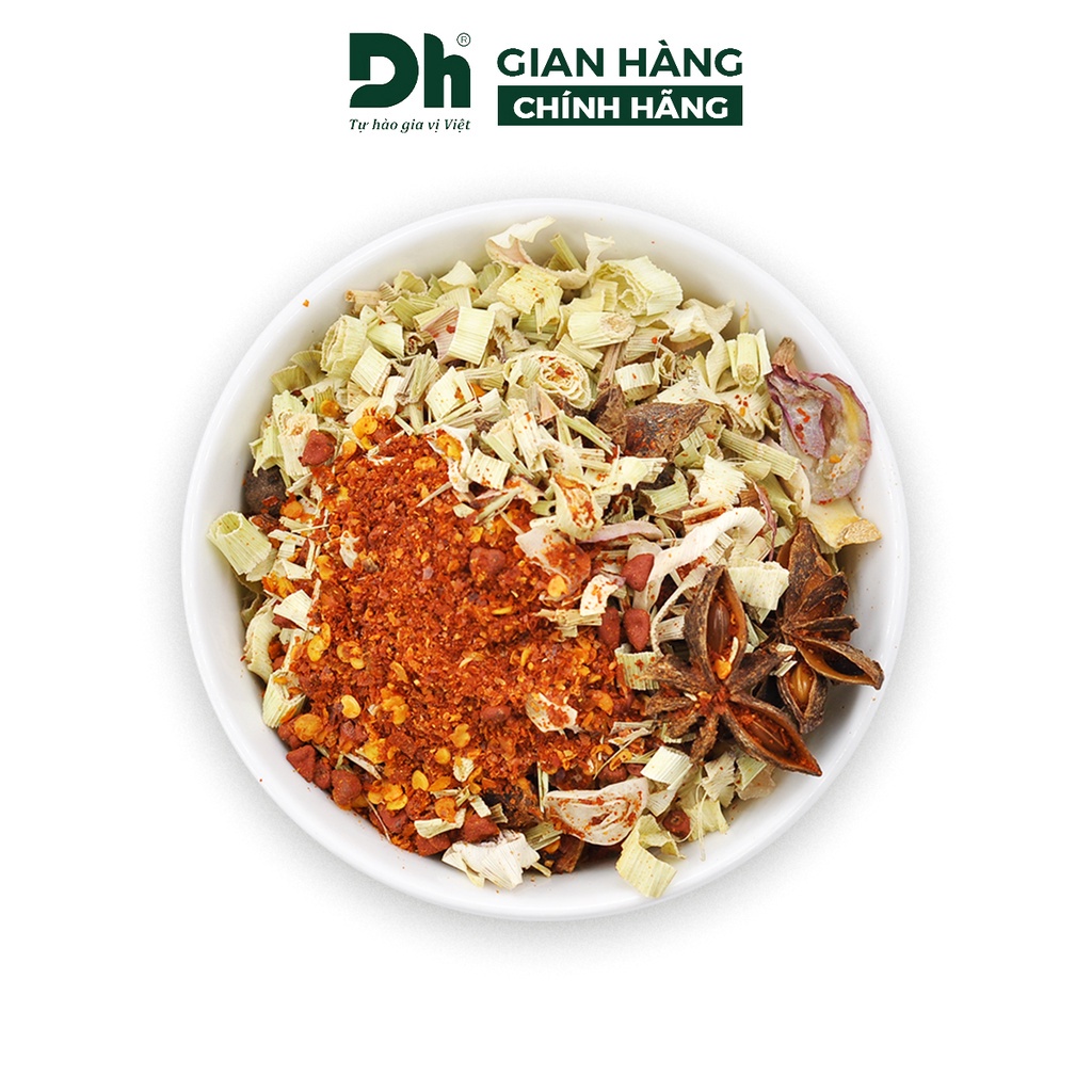 NEW Combo hộp gia vị nấu ướp Natural Dh Foods: 2 loại nguyên liệu nấu phở bún và 4 loại ướp thịt nướng