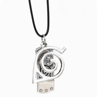 Dây chuyền da mặt Cosplay Naruto konoha logo
