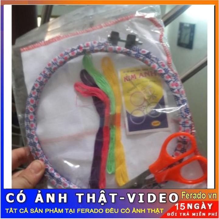 Khung thêu size 19cm giúp bé làm quen với nghề thêu