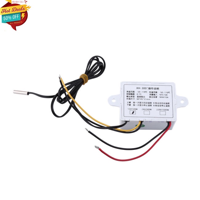 Thiết bị điều khiển nhiệt độ XH-W3001 W3001 cón đèn LED với đầu dò chuyên dụng