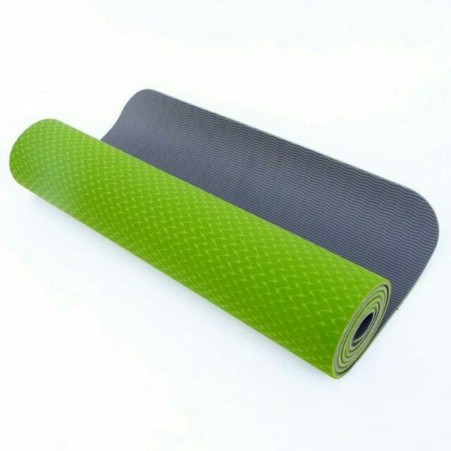 Thảm tập yoga TPE 8mm 2 lớp tặng túi đựng cao cấp