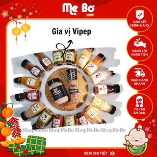 Gia vị nấu ăn tổng hợp tự nhiên/ hữu cơ Vipep (bột hành, bột tỏi, bột quê, hạt điều màu, bột gừng,....)