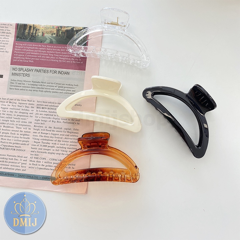 Kẹp tóc hình quạt phong cách vintage hàn quốc 4 màu cơ bản