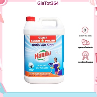 Nước lau kính siêu sạch an toàn Hando 5L hương bạc hà