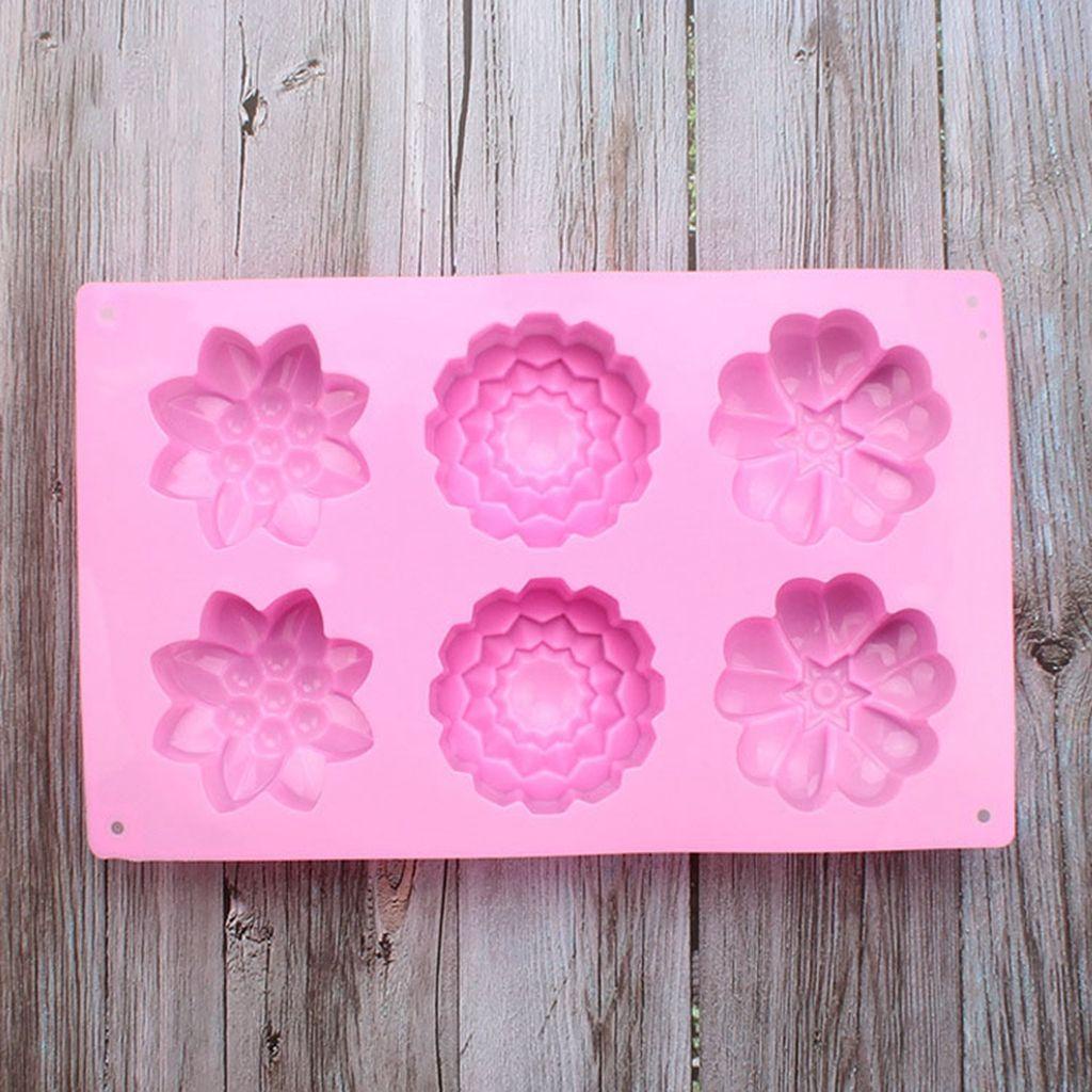 1 Khuôn Silicone Làm Bánh Trung Thu Hình Bông Hoa