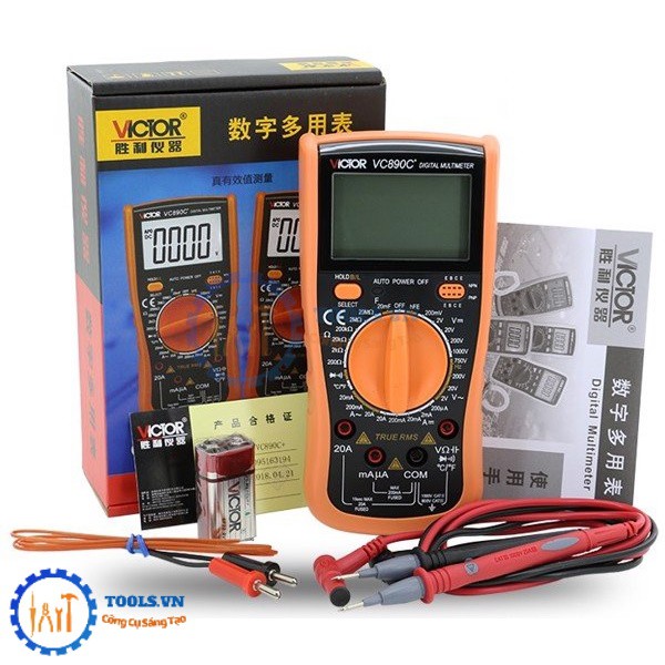 Đồng Hồ Vạn Năng Kĩ Thuật Số Chính Hãng VICTOR VC890C+ LCD Digital Multimeter