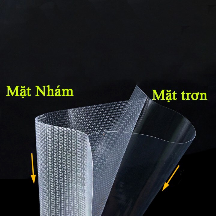 Túi Hút Chân Không 1 Mặt Nhám, Bộ 100 Túi Hút Chân Không Thực Phẩm An Toàn Một Mặt Nhám, Đầy Đủ Kích Thước