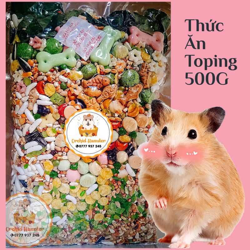 Thức Ăn Hamster Cao Cấp Vị Topping Cầu Vòng Cho Các Bé Hamster