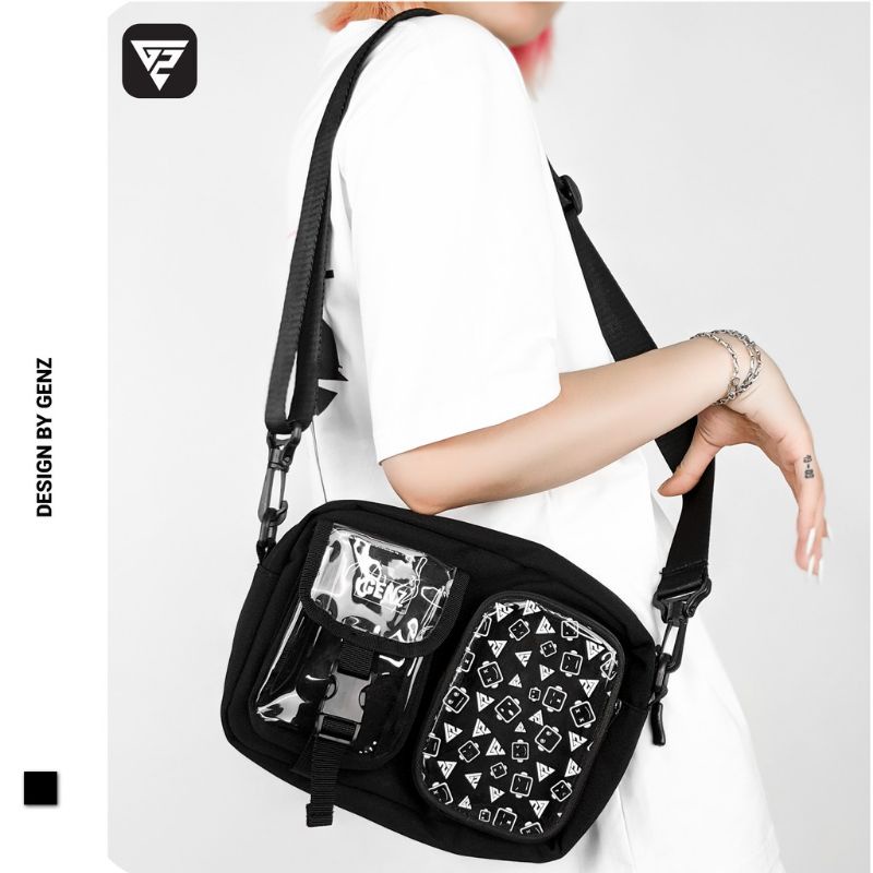 Túi đeo chéo local brand GENZ Utility Satchel New Logo unisex freestyle hàng chính hãng 2023