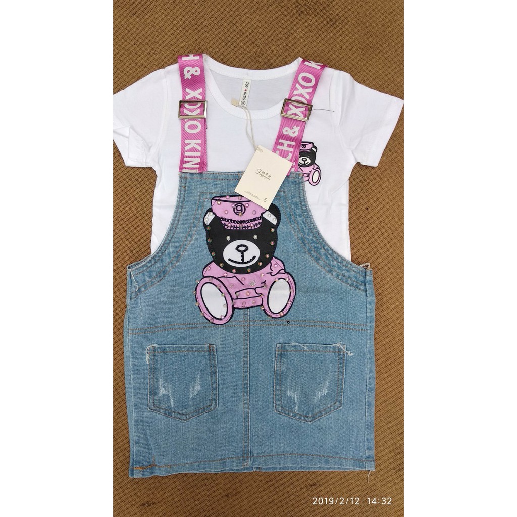 Set yếm bò bé gái