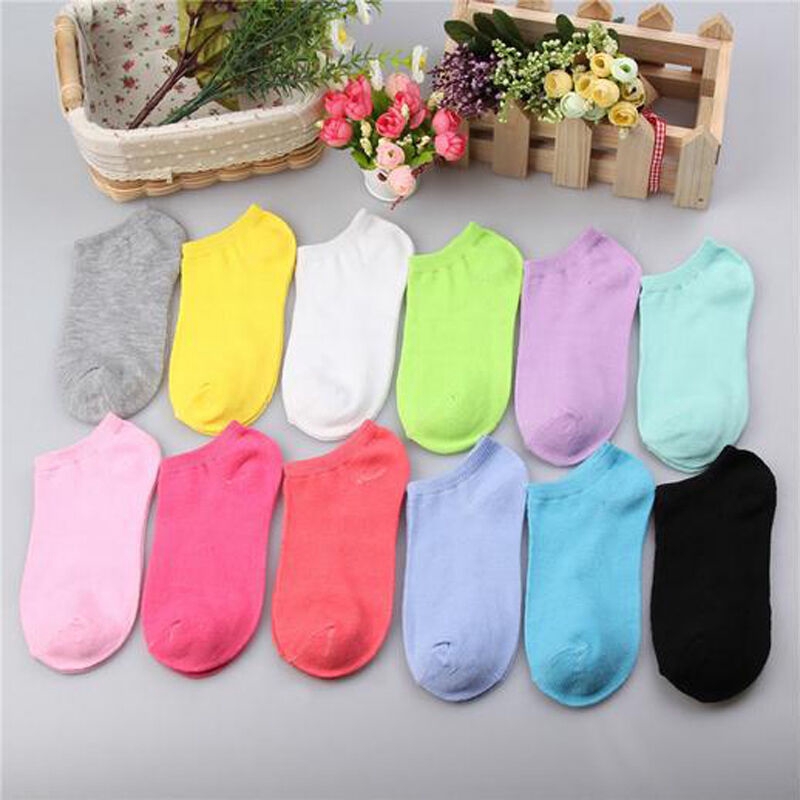 Set 5 đôi vớ cổ thấp nhiều màu sắc đa dạng tùy chọn sành điệu thời trang