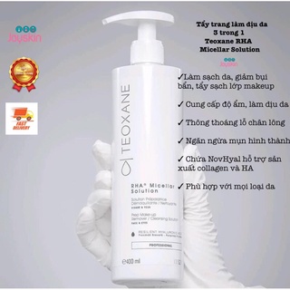 Tẩy trang dịu nhẹ 3 trong 1 Teoxane RHA Micellar Solution