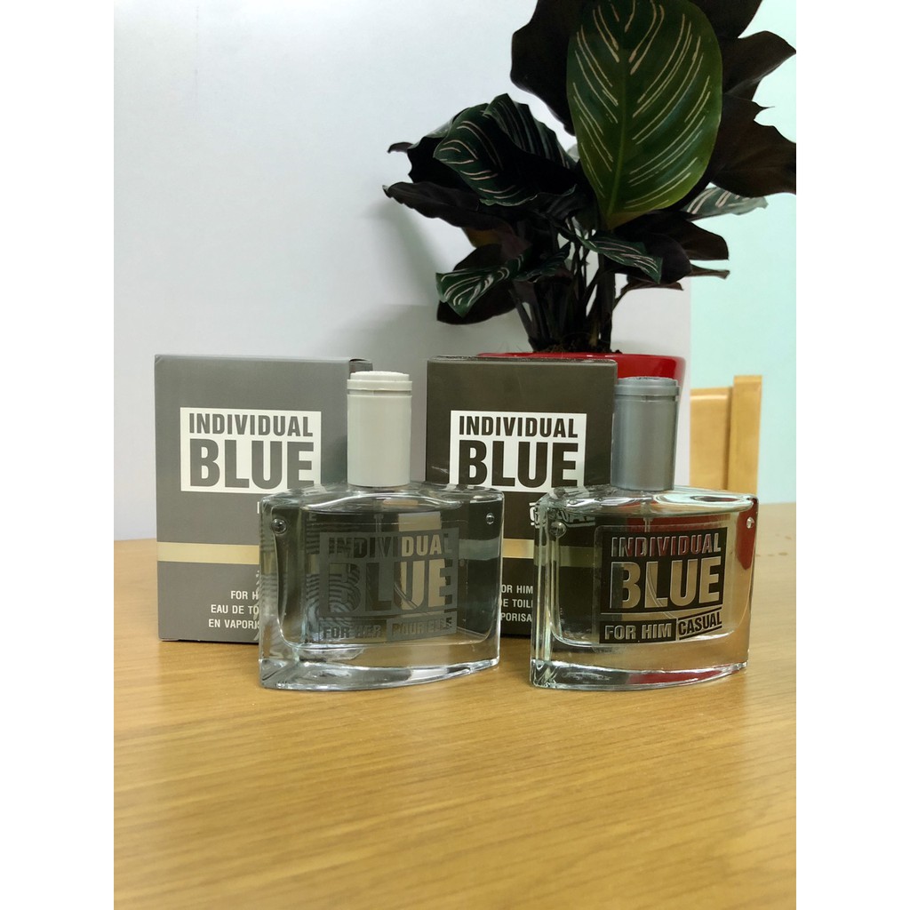 Combo 2 chai nước hoa Nam - Nữ BLUE INDIVIDUAL (Đen - Bạc) | BigBuy360 - bigbuy360.vn