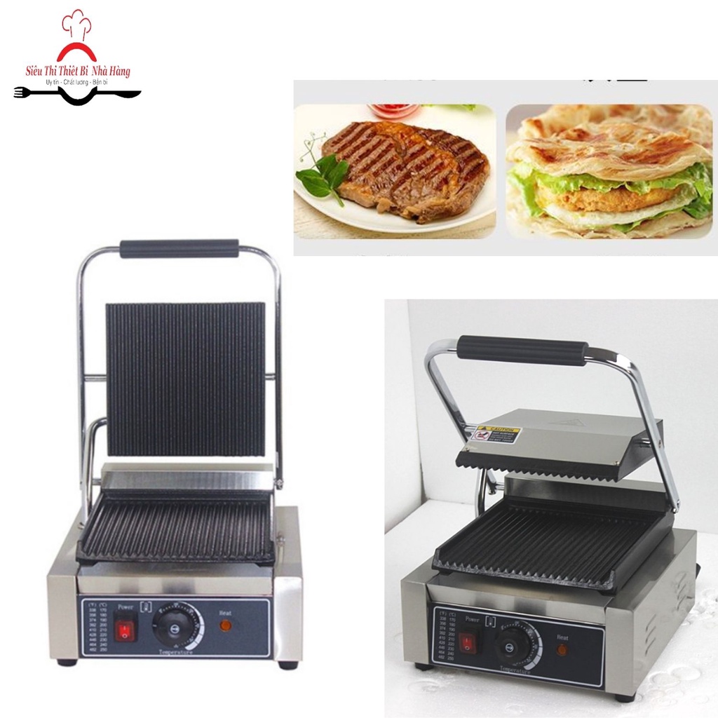 Máy ép bánh mỳ, nướng thịt đơn. Máy nướng bánh mì có tay cầm , Bảo hành 12 tháng