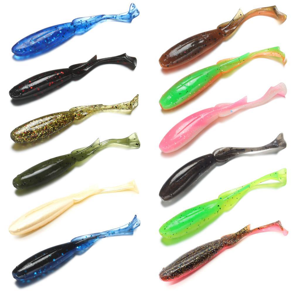 Set 10 Mồi Câu Cá Giả Mềm 8cm 3.4g Chuyên Dụng