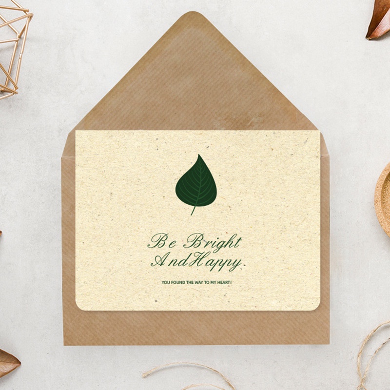 Set 6 Thiệp Chúc Mừng Năm Mới Phong Cách Retro Thẻ