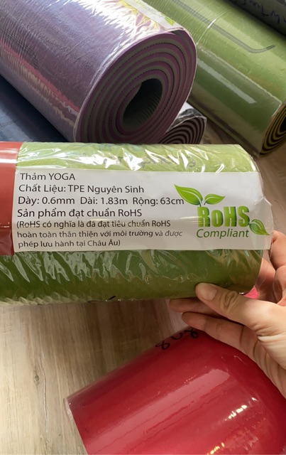 Thảm YOGA TPE NGUYÊN SINH ĐỊNH TUYẾN