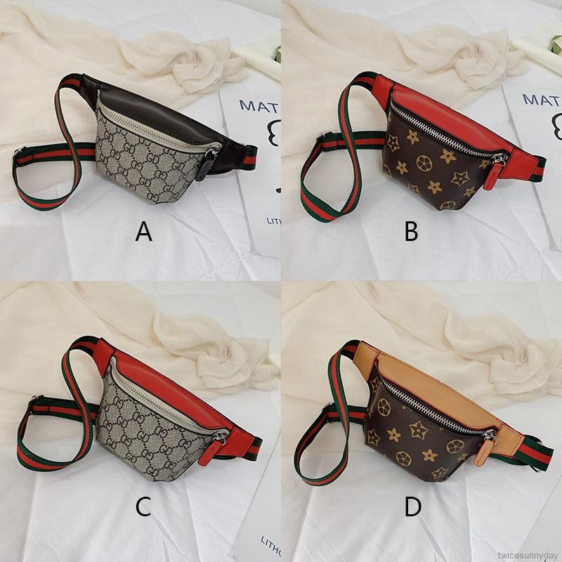 Túi đeo chéo ngực in hoa thời trang cổ điển