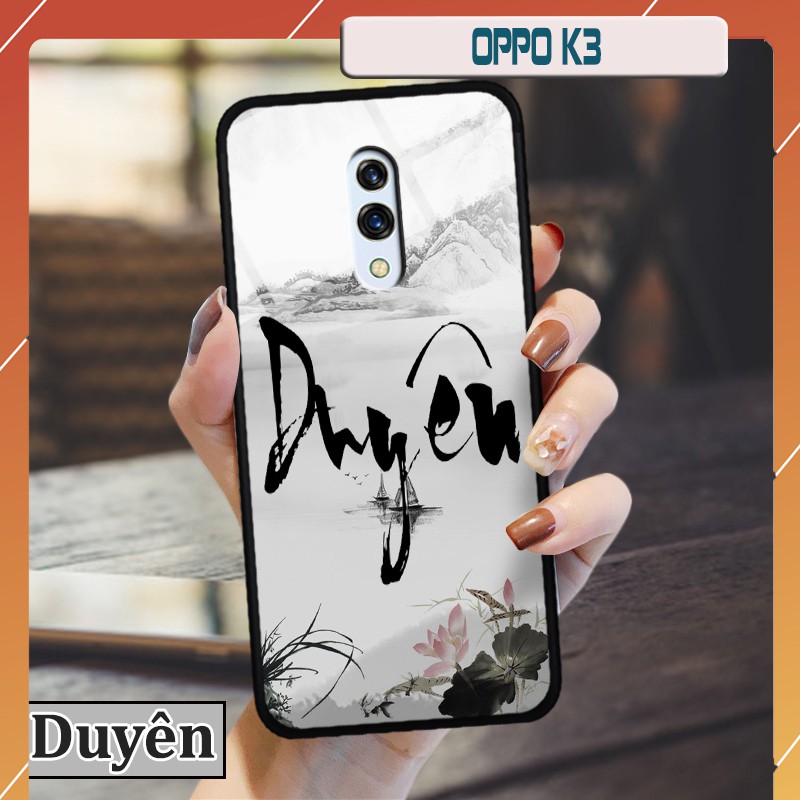 Ốp lưng  Oppo K3-in chữ thư pháp