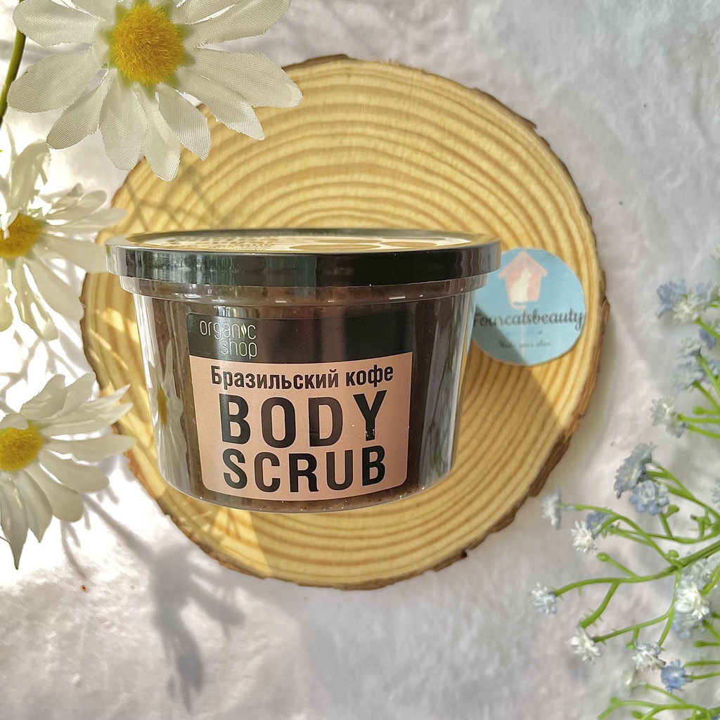 Tẩy Da Chết Hỗ Trợ Tái Tạo Da Organic Shop Cofee Sugar Body Scrub 250ml