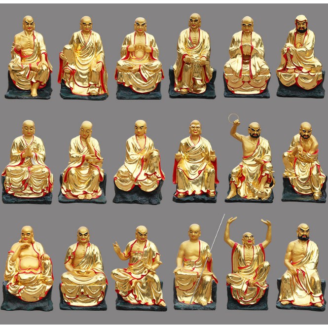 Bộ tượng thập bát La Hán, 18 La Hán| Kho tổng phong thủy tâm linh