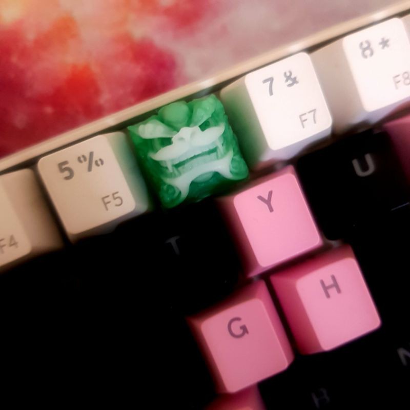 Keycap OEM profile R4 Clone Resin Shishi keycap/Nút bàn phím hình con lân