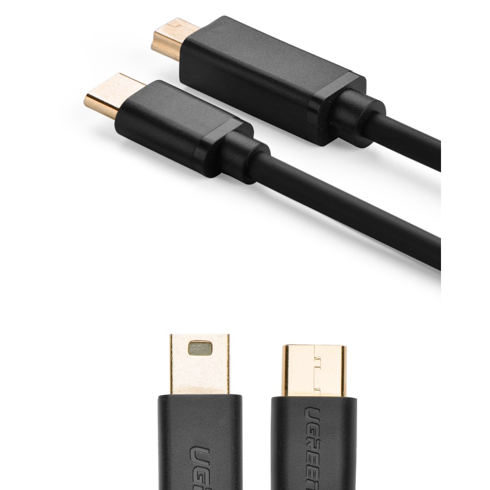 Dây USB Mini sang Type-C mạ vàng dài 2m Ugreen US153 - Hãng phân phối chính thức