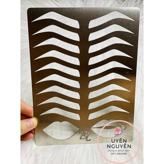 Khuôn vẽ chân mày, môi trên Da giả inox 304 / DCPX Uyên Nguyễn