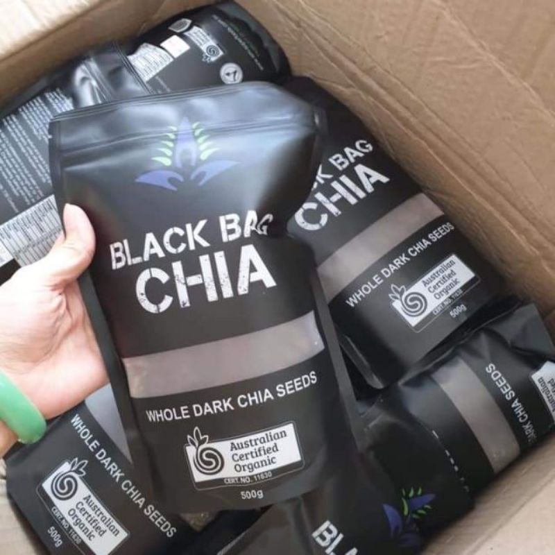 Hạt Black Chia Úc 500gr, hàng mới về bảo hành chất lượng