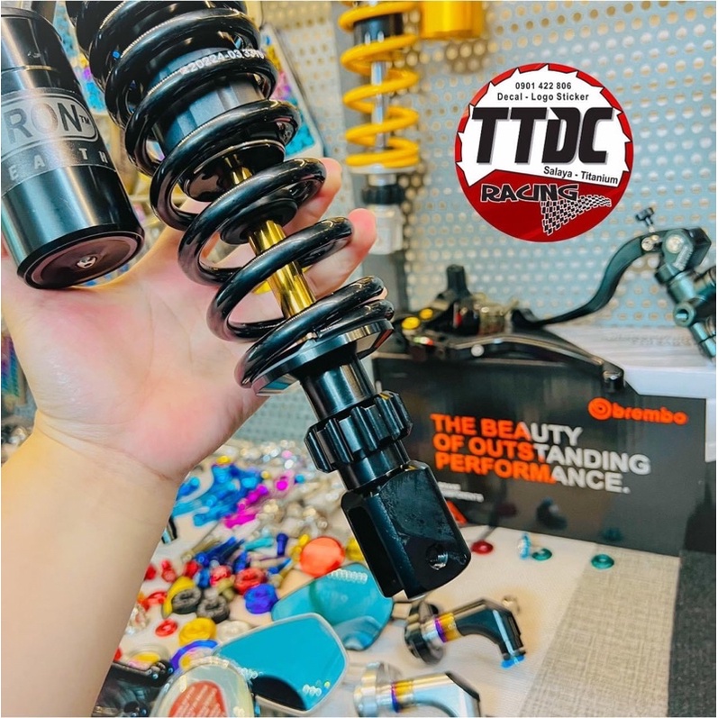 Phuộc Nitron 1:1 dành cho xe Airblade mẫu Full Black tăng chỉnh thật ✌