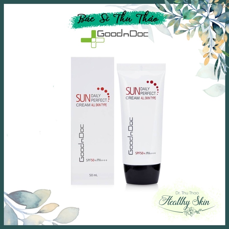 KEM CHỐNG NẮNG GOODNDOC DAILY PERFECT SUNCREAM 50mL