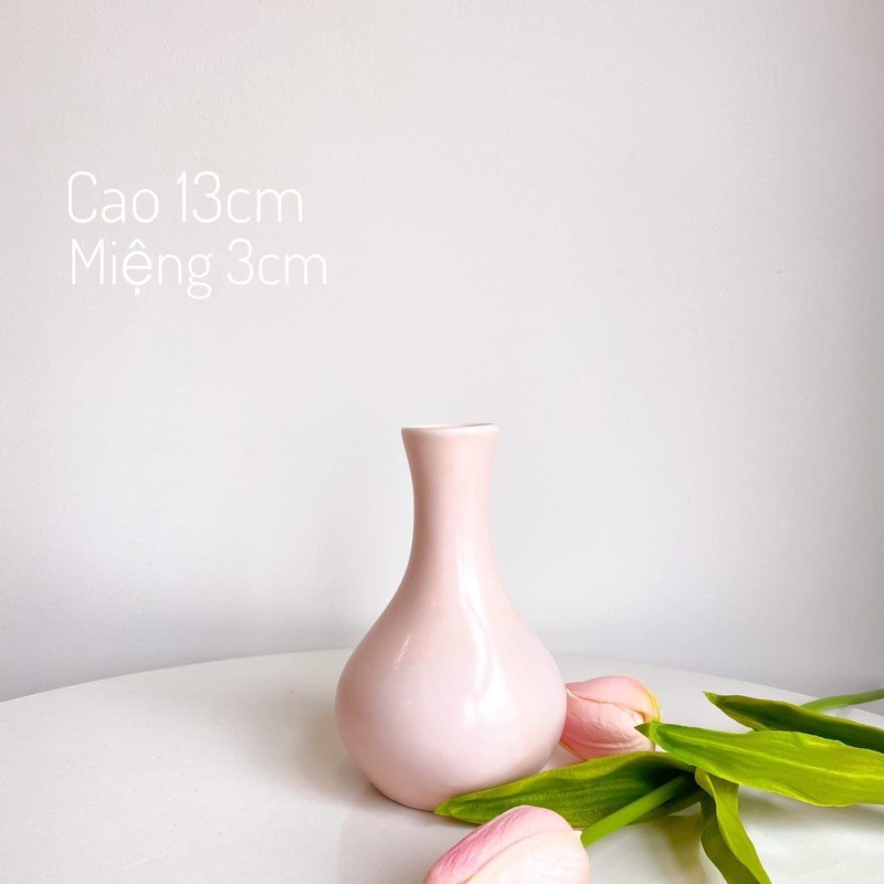 Bình gốm - Lọ hoa mini - Gốm sứ Bát Tràng cắm hoa, decor nhà cửa